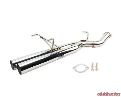 ISR Performance Series II - EP Dual Tip Blast Pipe Exhaust System -Non Resonated S13 Nissan 240sx 1989 1994 - IS-S2EPDNR-S13