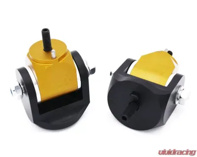 ISR Performance Billet Engine Mount Set with Solid Bushings - Nissan 350Z | G35 | Z33 - IS-EMK-Z33-S