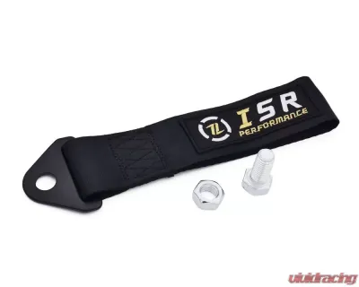 ISR Performance Universal Racing Tow Strap - Black - IS-TS-BK