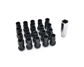 ISR Performance Steel 50mm Open Ended Lug Nuts M12x1.50 - Black