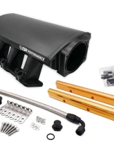 ISR Performance Fabricated Intake Manifold and Fuel Rail Kit - LS3 | L92 102MM Square port low profile - black                                     - IS-LS3INT102 - Image 5