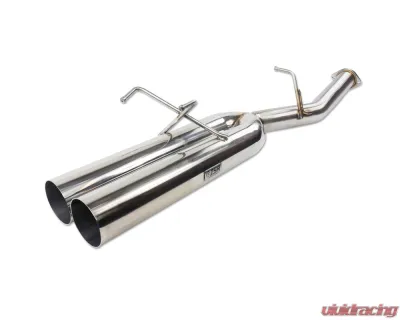 ISR Performance 4" EP (Straight Pipes) Dual Tip Exhaust Nissan 240sx S13 1989-1994 - IS-EPDual-S13BO
