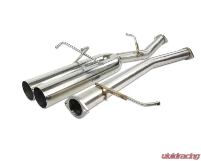 ISR Performance 4" EP (Straight Pipes) Dual Tip Exhaust Nissan 240sx S13 1989-1994 - IS-EPDual-S13BO