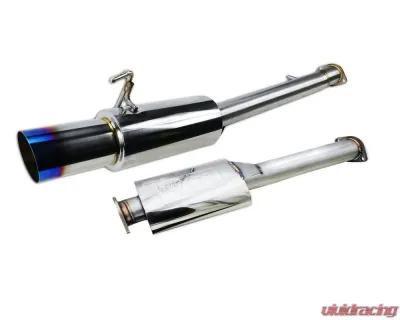 ISR Performance Single GT Exhaust With Burnt Tip Nissan 350Z - IS-GT-350z-BT