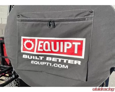 Escape Gear Poly-Cotton Tough Cotton Canvas Charcoal 29 inch Wheel Cover w/ Logo & Bag - EGA-WC-29-PC-CH-WITH BAG