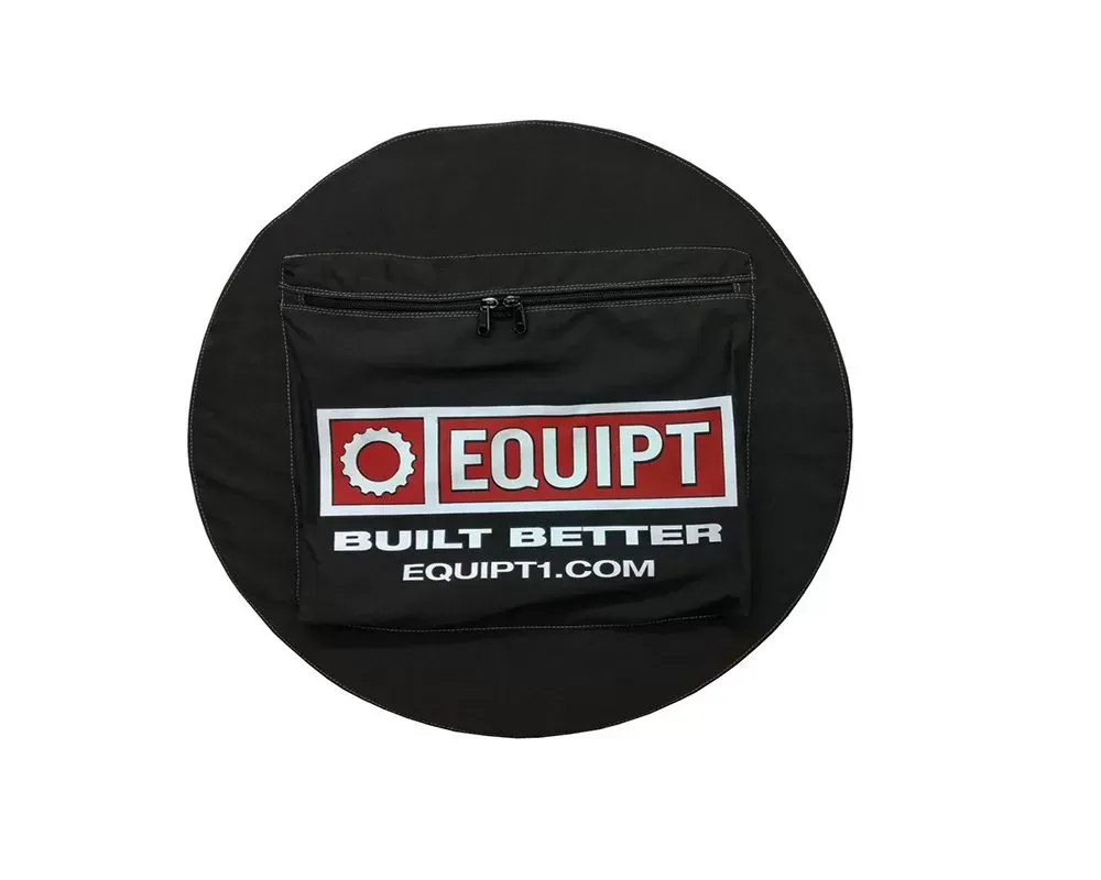 Escape Gear Traditional 100% Cotton Canvas Grey 30 inch Wheel Cover w/ Logo & Bag - EGA-WC-30-CC-GR-WITH BAG
