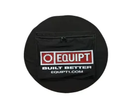 Escape Gear Traditional 100% Cotton Canvas Grey 27 inch Plain Wheel Cover w/ Logo EGA-WC-27-CC-GR-PLAIN