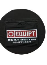 Escape Gear Traditional 100% Cotton Canvas Grey 31 inch Wheel Cover w/ Logo & Bag                                     - EGA-WC-31-CC-GR-WITH BAG - Image 7