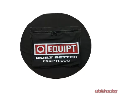 Escape Gear Traditional 100% Cotton Canvas Grey 31 inch Wheel Cover w/ Logo & Bag - EGA-WC-31-CC-GR-WITH BAG