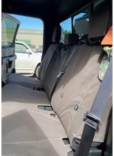 Escape Gear 60/40 Split Rear Bench w/ Armrest Traditional 100% Cotton Canvas Grey 2 Fronts Seat Covers w/ Airbags Ford F-150 13th Gen 2015+                                     - FF150-2-CC-GR - Image 4