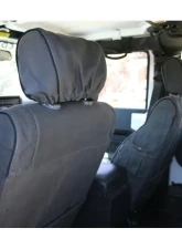 Escape Gear 60/40 Rear Bench Levers Poly-Cotton Tough Cotton Canvas Charcoal 2 Fronts Seat Covers w/ Airbags Jeep Wrangler 2-Door | Unlimited 4-Door 2011-2012                                     - JWR14-PC-CH - Image 6