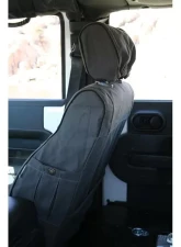Escape Gear 60/40 Rear Bench Levers Poly-Cotton Tough Cotton Canvas Charcoal 2 Fronts Seat Covers w/ Airbags Jeep Wrangler 2-Door | Unlimited 4-Door 2011-2012                                     - JWR14-PC-CH - Image 7