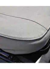 Escape Gear 60/40 Rear Bench & 2 Double Jumps Traditional 100% Cotton Canvas Grey 2 Fronts Seat Covers w/ Airbags Land Rover Defender 110 Station Wagon 1990-2007                                     - LDE6-CC-GR - Image 5