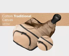 Escape Gear Manual 4x4 Rubber Boot Traditional 100% Cotton Canvas Light Khaki Trans Cover Toyota Land Cruiser 80 Series 1991-2008