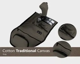 Escape Gear Auto 4x4 Traditional 100% Cotton Canvas Grey Trans Cover w/ Cup Holder Toyota Land Cruiser 80 Series 1991-2008