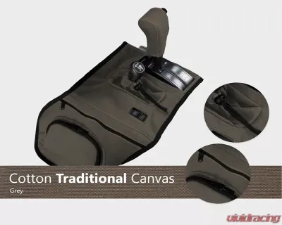 Escape Gear Traditional 100% Cotton Canvas Grey Trans Cover Toyota Tundra 3rd Gen Crew Max | Double Cab 2022+ - TC-TTN1-CC-GR