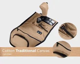 Escape Gear Auto 4x4 Traditional 100% Cotton Canvas Light Khaki Trans Cover w/ Cup Holder Toyota Land Cruiser 80 Series 1991-2008