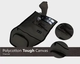 Escape Gear Auto 4x4 Poly-Cotton Tough Cotton Canvas Charcoal Trans Cover w/ Cup Holder Toyota Land Cruiser 80 Series 1991-2008