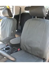 Escape Gear 60/40 Rear Bench Poly-Cotton Tough Cotton Canvas Charcoal 2 Fronts Seat Covers w/ Airbags & Armrests Toyota FJ Cruiser 2006-2017                                     - TFJ2-PC-CH - Image 3