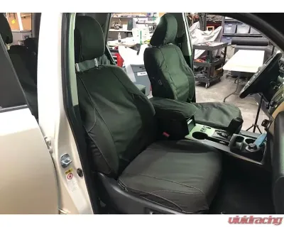 Escape Gear 60/40 Rear Bench w/ Armrest Traditional 100% Cotton Canvas Grey 2 Fronts Seat Covers w/ Airbags Toyota 4Runner 5th Gen 7 Seater 2009+ - TFR3-CC-GR**