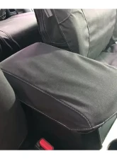 Escape Gear 60/40 Rear Bench w/ Armrest Traditional 100% Cotton Canvas Grey 2 Fronts Seat Covers w/ Airbags Toyota 4Runner 5th Gen 7 Seater 2009+                                     - TFR3-CC-GR** - Image 5