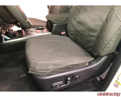 Escape Gear 60/40 Rear Bench w/ Armrest Traditional 100% Cotton Canvas Grey 2 Fronts Seat Covers w/ Airbags Toyota 4Runner 5th Gen 7 Seater 2009+ - TFR3-CC-GR**