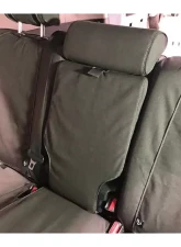 Escape Gear 60/40 Rear Bench w/ Armrest Traditional 100% Cotton Canvas Grey 2 Fronts Seat Covers w/ Airbags Toyota 4Runner 5th Gen 7 Seater 2009+                                     - TFR3-CC-GR** - Image 8