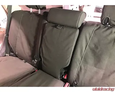 Escape Gear 60/40 Rear Bench w/ Armrest Traditional 100% Cotton Canvas Grey 2 Fronts Seat Covers w/ Airbags Toyota 4Runner 5th Gen 7 Seater 2009+ - TFR3-CC-GR**