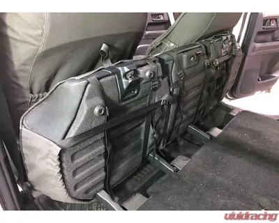 Escape Gear 60/40 Rear Bench w/ Armrest Traditional 100% Cotton Canvas Grey 2 Fronts Seat Covers w/ Airbags Toyota 4Runner 5th Gen 7 Seater 2009+ - TFR3-CC-GR**