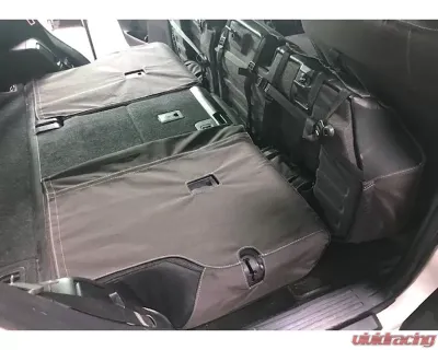 Escape Gear 60/40 Rear Bench w/ Armrest Traditional 100% Cotton Canvas Grey 2 Fronts Seat Covers w/ Airbags Toyota 4Runner 5th Gen 7 Seater 2009+ - TFR3-CC-GR**