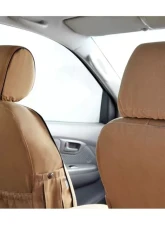 Escape Gear 60/40 Rear Bench w/ Armrest Traditional 100% Cotton Canvas Grey 2 Fronts Seat Covers w/ Airbags Toyota Highlander 3rd Gen 2013+                                     - THG2-CC-GR - Image 6