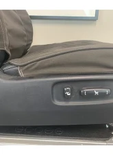 Escape Gear 2 Third Row Jumps | 60/40 Rear Bench | 40/20/40 Rear Backrest with Armrests Traditional 100% Cotton Canvas Grey 2 Fronts Seat Covers w/ Airbags Toyota Land Cruiser 200 Series VX 2015+                                     - TLC48-CC-GR - Image 14
