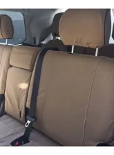 Escape Gear 2 Third Row Jumps | 60/40 Rear Bench | 40/20/40 Rear Backrest with Armrests Traditional 100% Cotton Canvas Grey 2 Fronts Seat Covers w/ Airbags Toyota Land Cruiser 200 Series VX 2015+                                     - TLC48-CC-GR - Image 8
