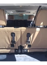 Escape Gear 2 Third Row Jumps | 60/40 Rear Bench | 40/20/40 Rear Backrest with Armrests Traditional 100% Cotton Canvas Grey 2 Fronts Seat Covers w/ Airbags Toyota Land Cruiser 200 Series VX 2015+                                     - TLC48-CC-GR - Image 12