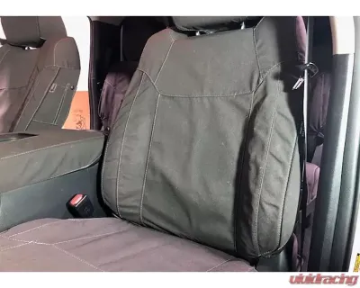 Escape Gear 60/40 Rear Bench Poly-Cotton Tough Cotton Canvas Charcoal 2 Fronts Seat Covers w/Airbags Toyota Tundra Double Cab - TTN3-PC-CH