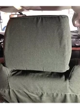 Escape Gear 60/40 Rear Bench Poly-Cotton Tough Cotton Canvas Charcoal 2 Fronts Seat Covers w/Airbags Toyota Tundra Double Cab                                     - TTN3-PC-CH - Image 6