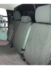 Escape Gear 60/40 Rear Bench Poly-Cotton Tough Cotton Canvas Charcoal 2 Fronts Seat Covers w/Airbags Toyota Tundra Double Cab                                     - TTN3-PC-CH - Image 8