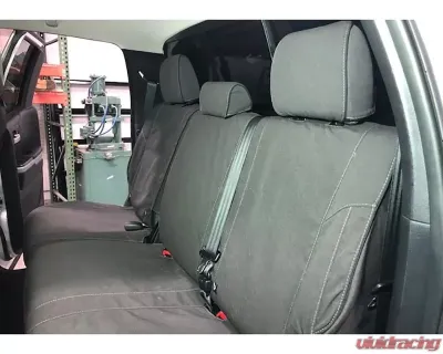 Escape Gear 60/40 Rear Bench Poly-Cotton Tough Cotton Canvas Charcoal 2 Fronts Seat Covers w/Airbags Toyota Tundra Double Cab - TTN3-PC-CH