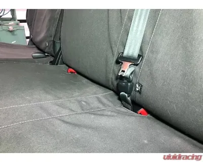 Escape Gear 60/40 Rear Bench Poly-Cotton Tough Cotton Canvas Charcoal 2 Fronts Seat Covers w/Airbags Toyota Tundra Double Cab - TTN3-PC-CH