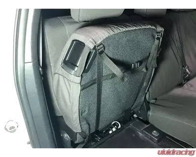Escape Gear 60/40 Rear Bench Poly-Cotton Tough Cotton Canvas Charcoal 2 Fronts Seat Covers w/Airbags Toyota Tundra Double Cab - TTN3-PC-CH