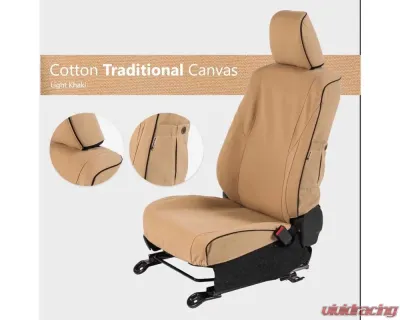 Escape Gear 2 Front Seat Covers| Solid Rear Bench without Bench Headrests Toyota Land Cruiser 80 Series GX - TLC5-CC-LK