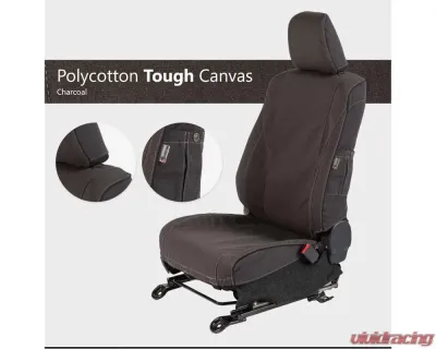 Escape Gear 2 Front Seat Covers| Solid Rear Bench without Bench Headrests Toyota Land Cruiser 80 Series GX - TLC5-PC-CH