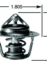 Gates OE Type Engine Coolant Thermostat                                     - 33849 - Image 3