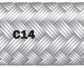 Gates C14 PTFE Hose - SAE100R14 Type A - Non-Conductive
