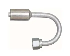 Gates Female SAE Tube O-Ring Nut - 180 Bent Tube - Aluminum (PolarSeal ACA)