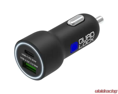 Quad Lock USB-C PD + USB-A QC3.0 48W Dual Car Charger - 4506-7028-00