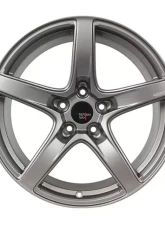 Option Lab Wheels R555 Wheel 18x8.5 5x114.3 35mm Noble Grey                                     - OPLL55-88565-35-MGM - Image 2