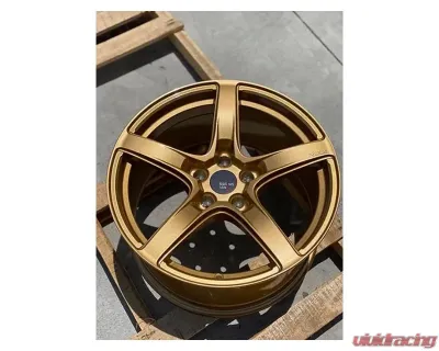 Option Lab Wheels R555 Wheel 18x9.5 5x114.3 38mm Top Secret Gold - OPLL55-89565-38-GLD
