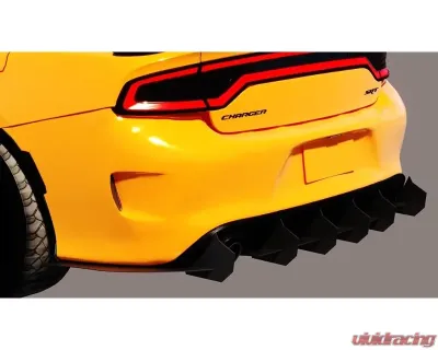 Evans Motorsport Performance Rear Diffuser HDPE Plastic No Wing Dodge Charger 2015-2024 - EMP-CHG-DIFFHDPE