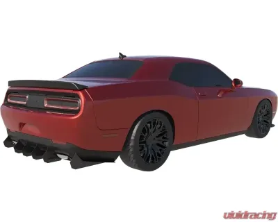 Evans Motorsport Performance Rear Diffuser HDPE Plastic V1 Dodge Charger 2015-2024 - EMP-CHL-DIFFHDPE